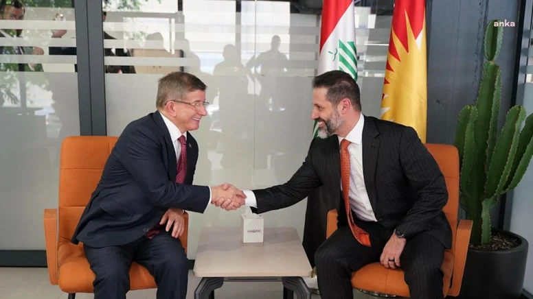 Ahmet Davutoğlu IKBY Başbakan Yardımcısı Talabani ile görüştü