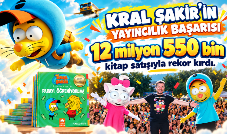 12 milyon 550 bin kitap satışıyla rekor kırdı.