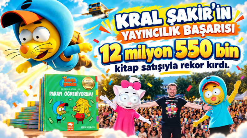 12 milyon 550 bin kitap satışıyla rekor kırdı.